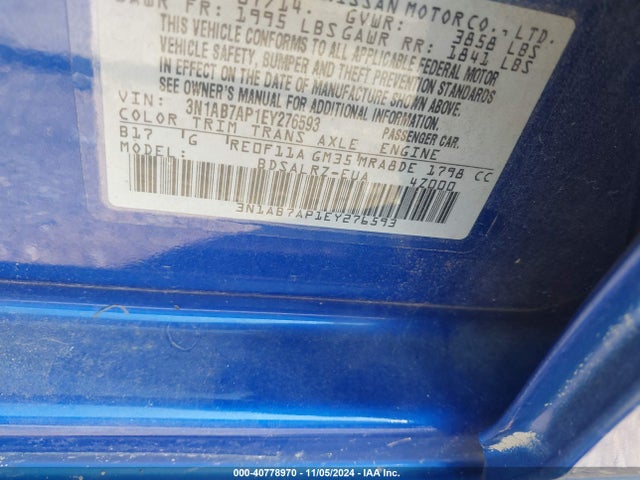 Nissan SENTRA SR 2014 3N1AB7AP1EY276593 Image 9