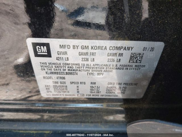 KL4MMBS22LB099374 Buick Encore Gx Fwd Preferred