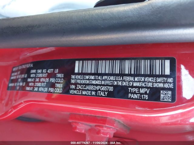 ZACCJABB2HPG65700 Jeep Renegade Latitude Fwd