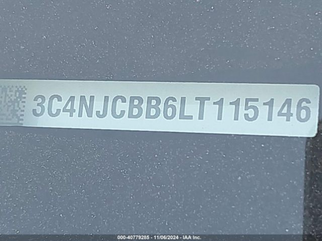 3C4NJCBB6LT115146 Jeep Compass Latitude Fwd