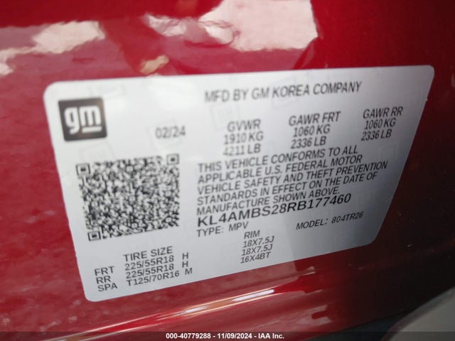KL4AMBS28RB177460 Buick Encore Gx Preferred Fwd