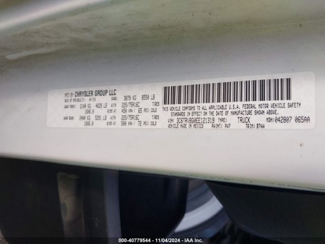 3C6TRVBG0EE121319 RAM Promaster 1500