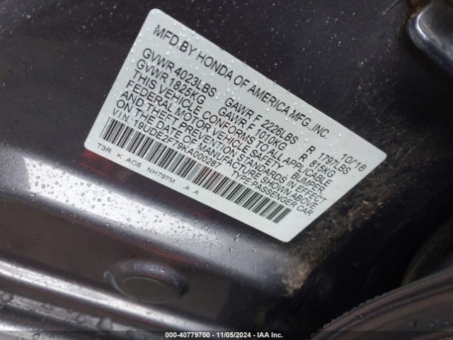 19UDE2F79KA000287 Acura Ilx Premium Package/technology Package