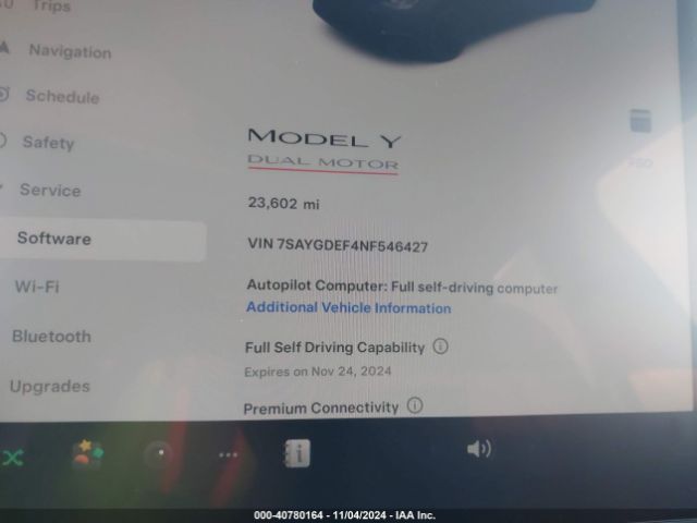 7SAYGDEF4NF546427 Tesla Model Y Performance Dual Motor All-wheel Drive