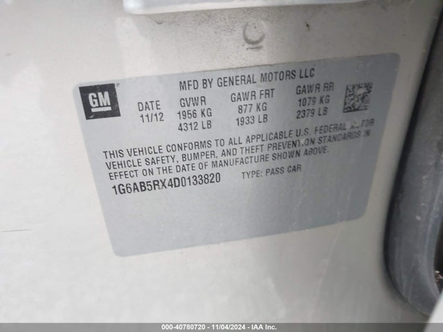 2013 CADILLAC ATS 1G6AB5RX4D0133820 Photo 8