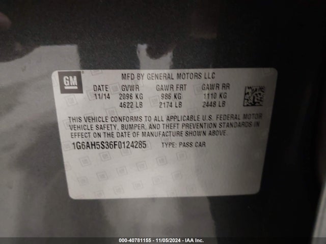 2015 CADILLAC ATS 1G6AH5S36F0124285 Photo 8