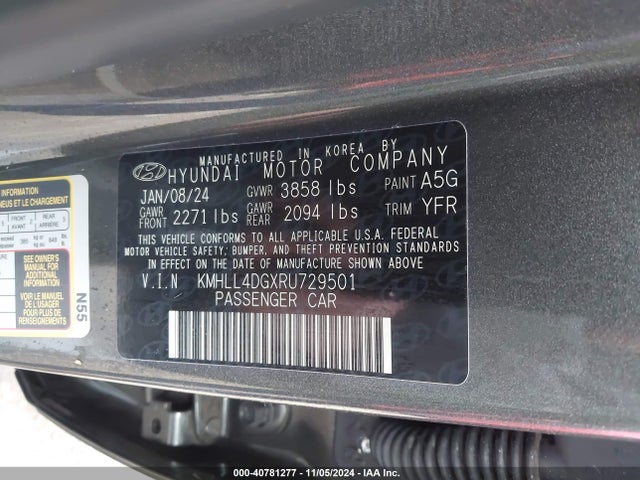 Hyundai ELANTRA SE 2024 KMHLL4DGXRU729501 Image 9