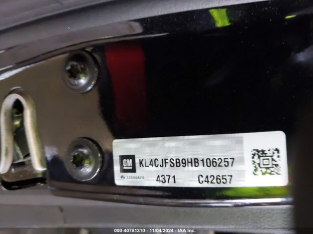 KL4CJFSB9HB106257 Buick Encore