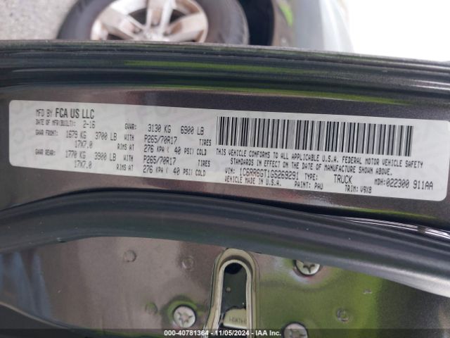 1C6RR6GT1GS269291 RAM 1500 Slt