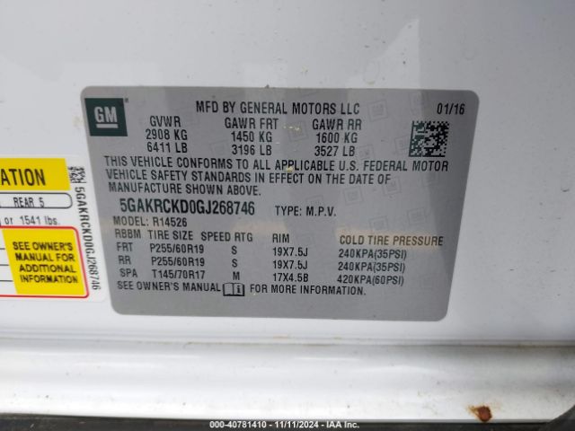 5GAKRCKD0GJ268746 Buick Enclave Premium