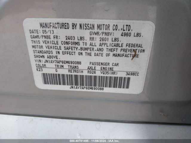 JN1AV7AP6EM690088 Infiniti Q50 Hybrid Premium