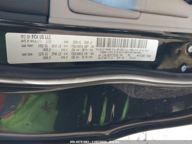 Jeep Grand Cherokee Limited 2015 1C4RJFBG7FC753792 Image 9
