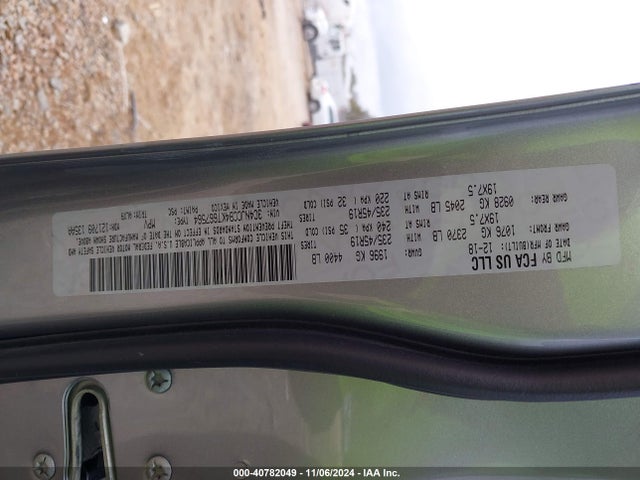 3C4NJCCB4KT667564 Jeep Compass High Altitude Fwd