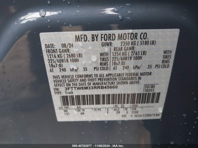 3FTTW8M33RRB45660 Ford Maverick Lariat