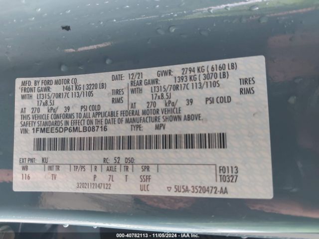 2021 FORD BRONCO 1FMEE5DP6MLB08716 Photo 8