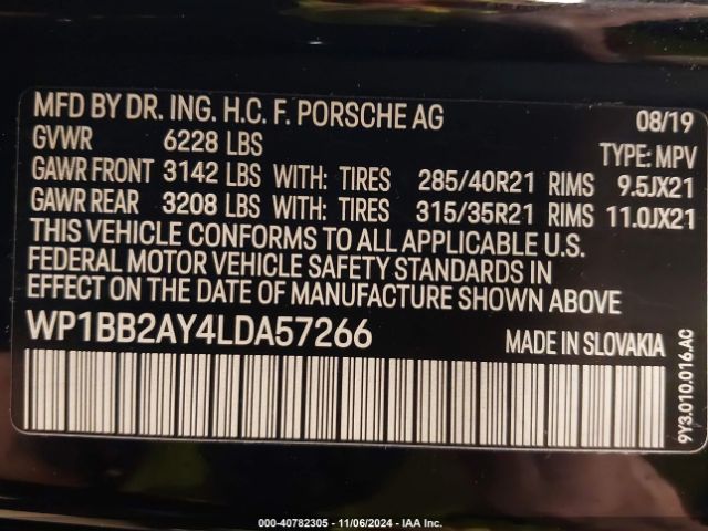 2020 PORSCHE CAYENNE COUPE WP1BB2AY4LDA57266 Photo 8