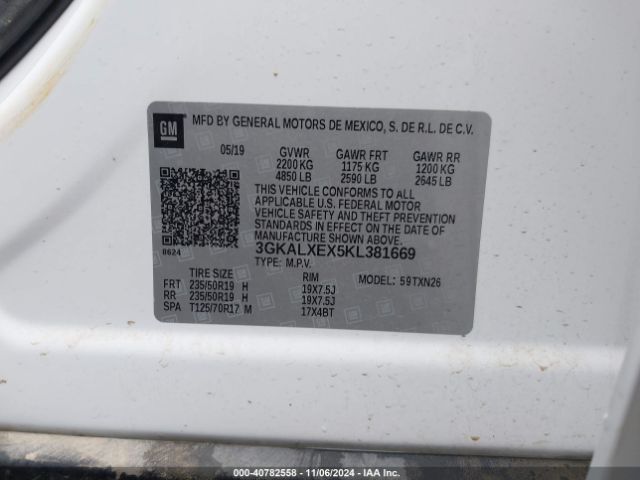 3GKALXEX5KL381669 GMC Terrain Denali