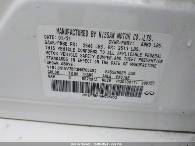 JN1EV7BP3MM705452 Infiniti Q50