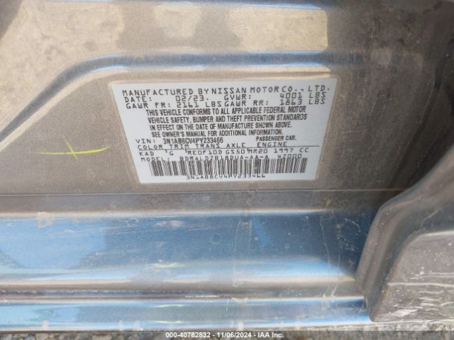 3N1AB8CV4PY233466 Nissan Sentra Sv Xtronic Cvt