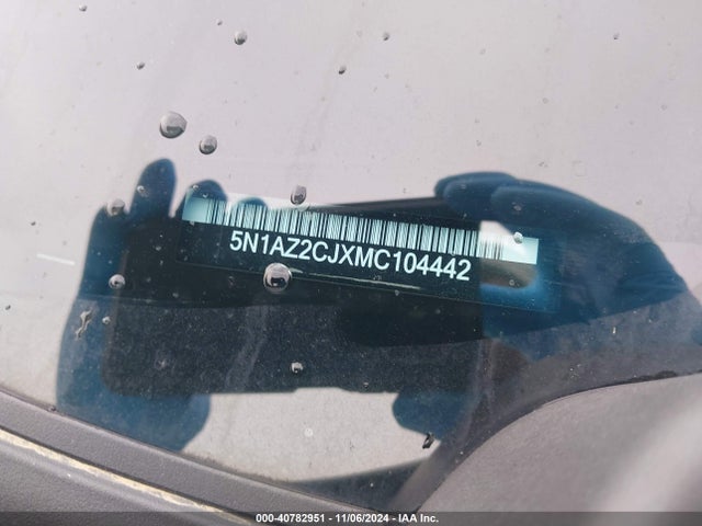 5N1AZ2CJXMC104442 Nissan Murano Sl Fwd