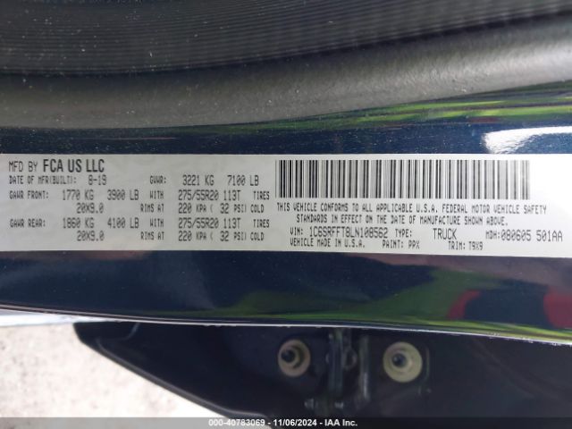 1C6SRFFT8LN108562 RAM 1500