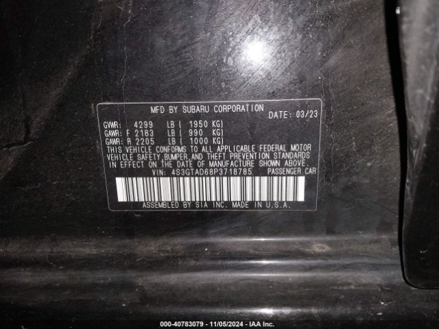 4S3GTAD68P3718785 Subaru Impreza Premium 5-door