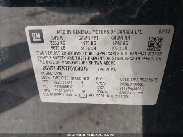 2GKFLVEK7F6164973 GMC Terrain Sle-1