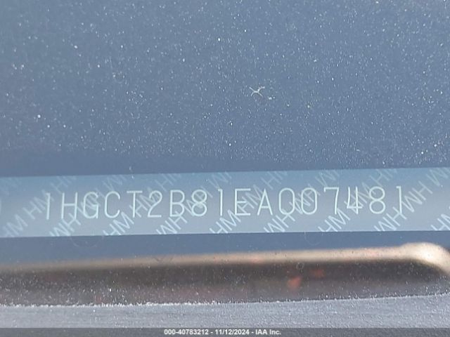 1HGCT2B81EA007481 Honda Accord Ex-l V-6