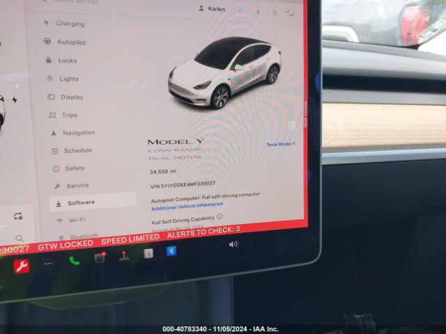 5YJYGDEE4MF230027 Tesla Model Y Long Range Dual Motor All-wheel Drive
