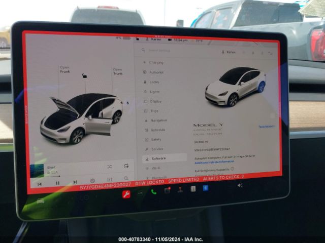 5YJYGDEE4MF230027 Tesla Model Y Long Range Dual Motor All-wheel Drive
