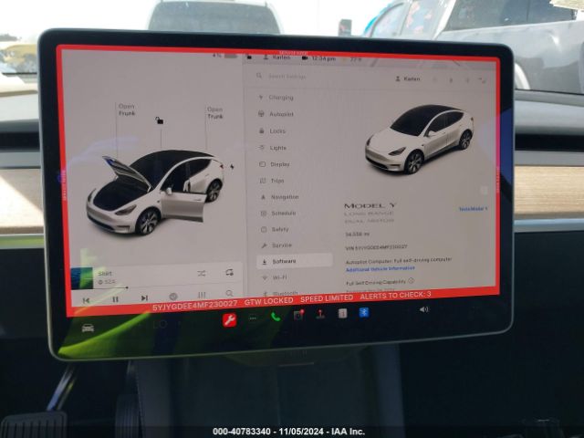 5YJYGDEE4MF230027 Tesla Model Y Long Range Dual Motor All-wheel Drive