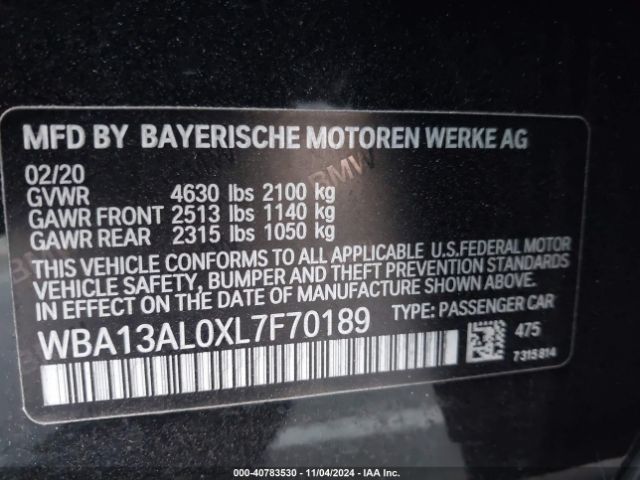 2020 BMW M235I GRAN COUPE WBA13AL0XL7F70189 Photo 8