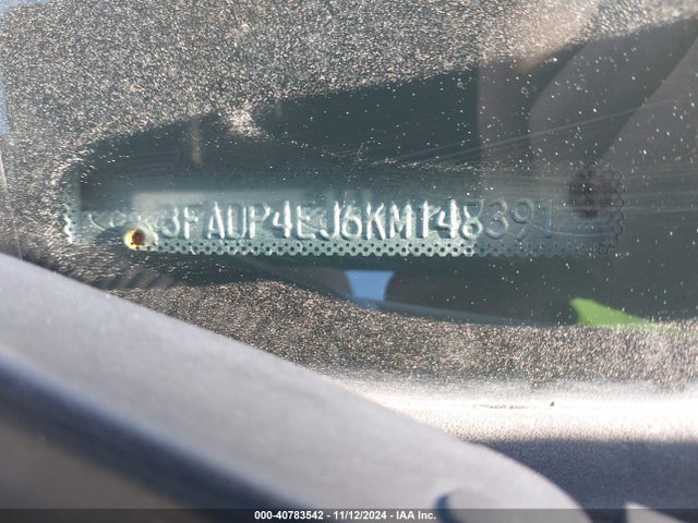 Ford FIESTA SE 2019 3FADP4EJ6KM148391 Image 9