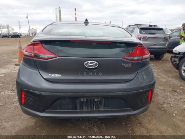 KMHC65LC4KU168374 Hyundai Ioniq Hybrid Blue