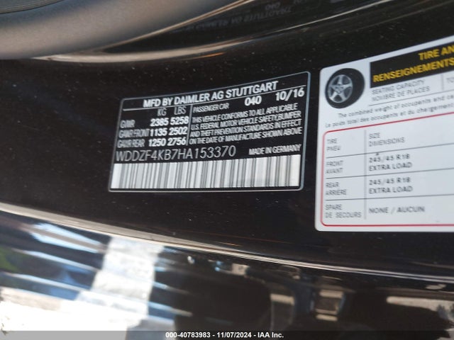 WDDZF4KB7HA153370 Mercedes-Benz E 300 4matic