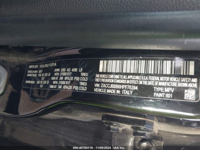 ZACCJBBB6HPF76394 Jeep Renegade Latitude 4x4