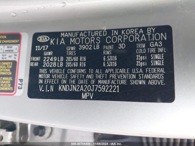 KNDJN2A20J7592221 KIA Soul !