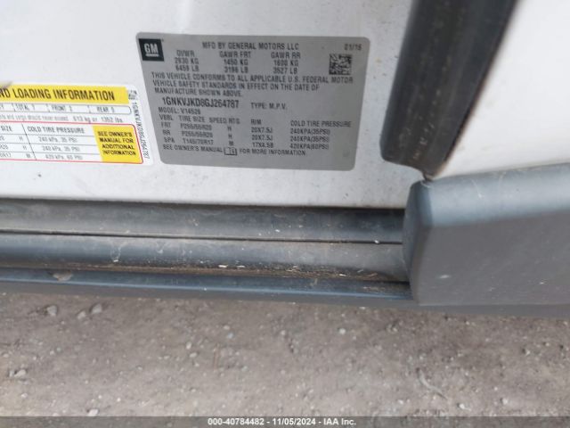 1GNKVJKD8GJ264787 Chevrolet Traverse Ltz