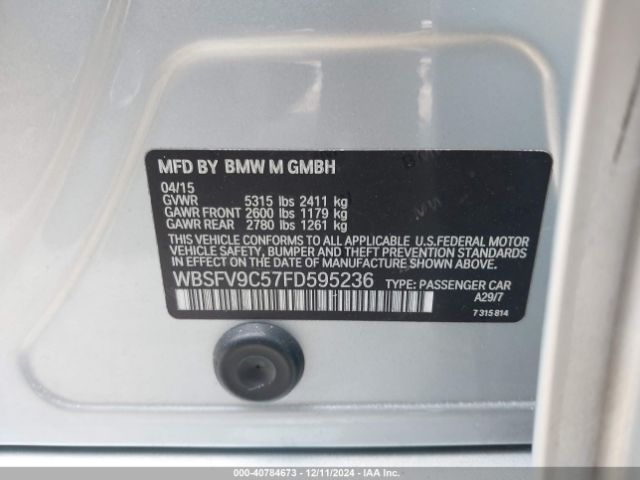 WBSFV9C57FD595236 BMW M5