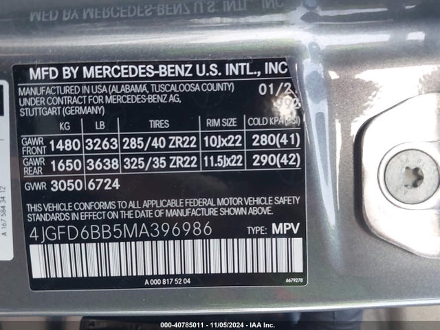 4JGFD6BB5MA396986 Mercedes-Benz Amg Gle 53 Coupe 4matic