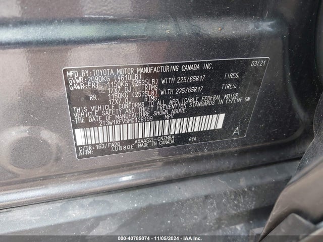 Toyota Rav4 Xle 2021 2T3W1RFV5MC128199 Image 9