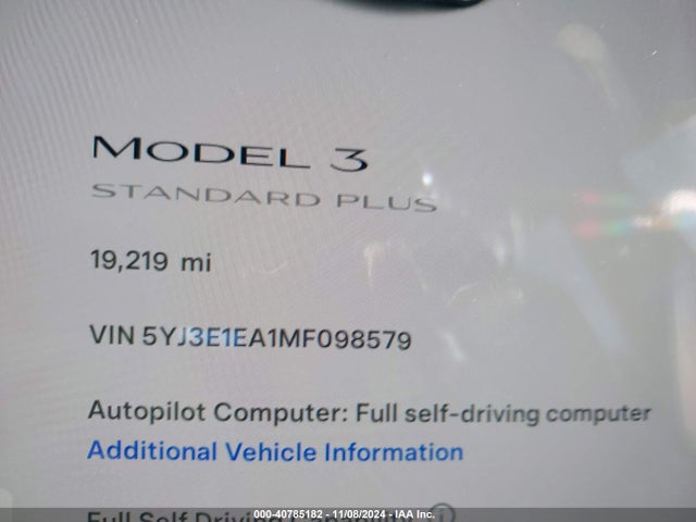 2021 TESLA MODEL 3 5YJ3E1EA1MF098579 Photo 6