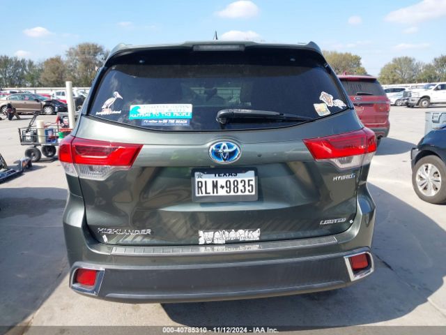 5TDDGRFH3KS059610 Toyota Highlander Hybrid Limited Platinum