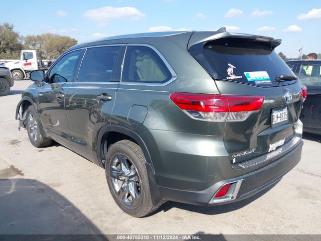 5TDDGRFH3KS059610 Toyota Highlander Hybrid Limited Platinum