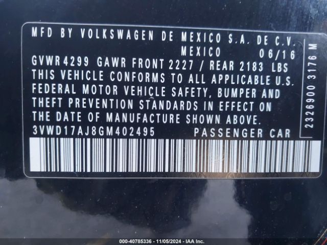 3VWD17AJ8GM402495 Volkswagen Jetta 1.8t Sport