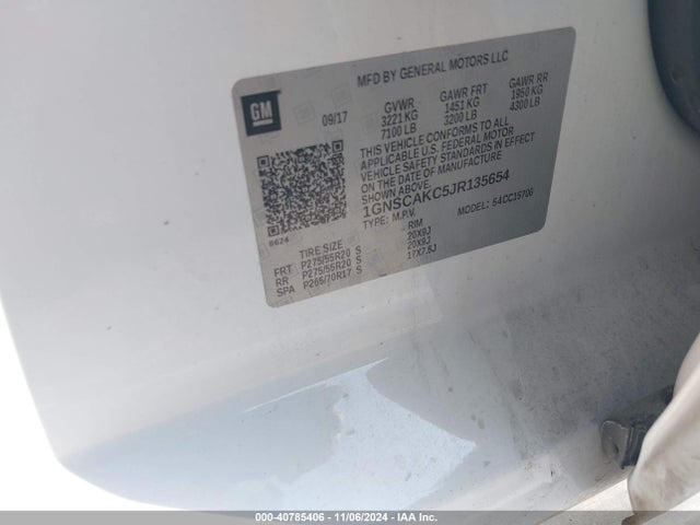 Chevrolet Tahoe Ls 2018 1GNSCAKC5JR135654 Image 9