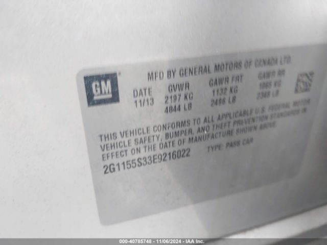 2G1155S33E9216022 Chevrolet IMPALA 2LZ