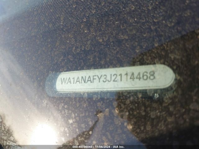 WA1ANAFY3J2114468 Audi Q5 2.0t Premium/2.0t Tech Premium