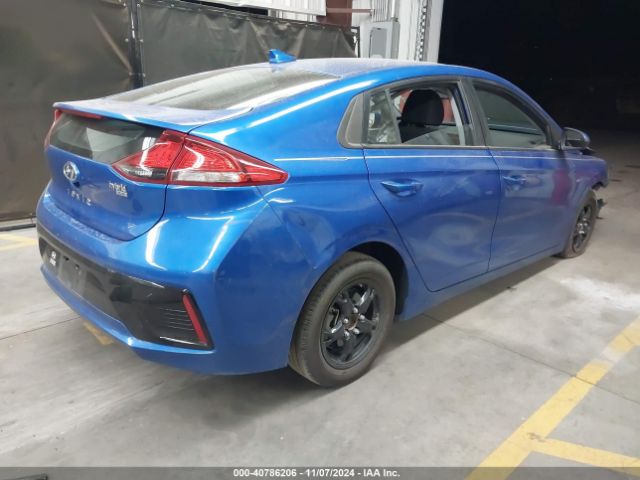 KMHC65LC2JU068613 Hyundai Ioniq Hybrid Blue