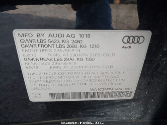 2017 AUDI Q5 WA1C2AFP4HA063264 Photo 8